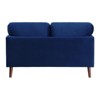 Tolley Velvet Loveseat in Blue - Lexicon - 4 of 4