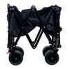 Grungis Heavy-Duty Folding Wagon Cart with Tailgate,All-Terrain Shopping Cart with Big Wheels,Utility Cart for Camping,Shopping - 4 of 4