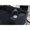 103" Modular Corduroy L-Shaped Sectional Sofa, Deep Seat - 2 of 2