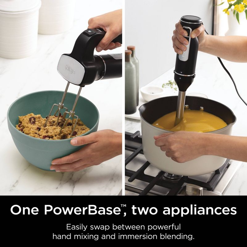 Ninja Foodi Power Mixer System with Hand Blender and Hand Mixer Combo and 3-Cup Blending Vessel - CI101, 3 of 14