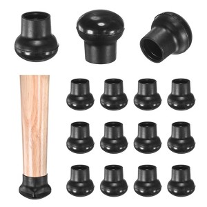 Unique Bargains Silicone Round Chair Leg Caps Floor Protectors 24 Pcs - 1 of 4