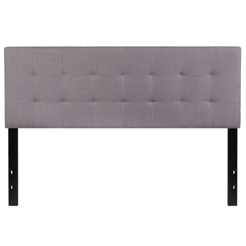 Flash Furniture Bedford Tufted Upholstered Queen Size Headboard in Light Gray Fabric, 1 of 10