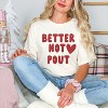 Simply Sage Market Women's Better Not Pout Bold Heart Short Sleeve Garment Dyed Tee - 2 of 3