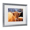 Trademark Fine Art - Nathan Larson Highland Cow Sunshine Matted Framed Art - 3 of 4