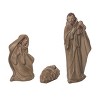 Transpac Resin 9.45 in. Brown Christmas Rustic Holy Family Set of 3 - 2 of 4