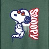 Women's - Peanuts - Graffiti Snoopy Lightweight French Terry Wide Neck Long Sleeve Shirt - 2 of 4