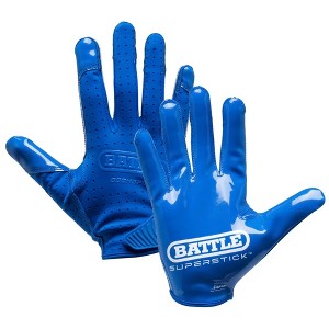 Battle Sports Youth Doom Speed Receiver Football Glove - Charcoal - 1 of 2