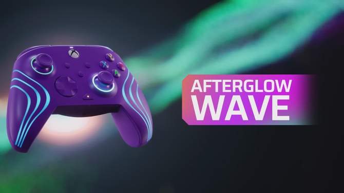 PDP Afterglow Wave Wired Controller for Xbox Series X|S/Xbox One - Purple, 2 of 30, play video