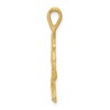 Black Bow Jewelry 14k Yellow Gold Diamond-Cut & Textured Flat Pegasus Pendant, 19mm - 2 of 4
