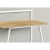 Vynxaria Modern 30" Computer Desk with White Metal Frame Sleek Home Office Workspace for Laptops - 4 of 4