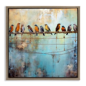 Stupell Industries Abstract Perched Birds, 18" x 18" - 1 of 4