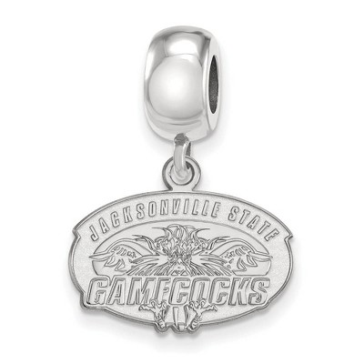 Black Bow Jewelry Sterling Silver Jacksonville State Gamecocks NCAA Bead Charm