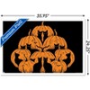Trends International Episodic Drawing - Pumpkin Cat Framed Wall Poster Prints - 3 of 4