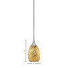 Toltec Lighting Any 1 - Light Pendant in  Brushed Nickel with 5" Gold Fusion Shade - 2 of 2