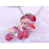 Anna-Kaci Women's Silver Tone Necklace with Iridescent Crystal Cluster Pendant, Adjustable Chain, Sparkling and Unique Design - White - 4 of 4