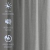 Awesome Home  Garrett Textured Tie Knots Curtains Pair, 52"X96" , Gray - 2 of 4