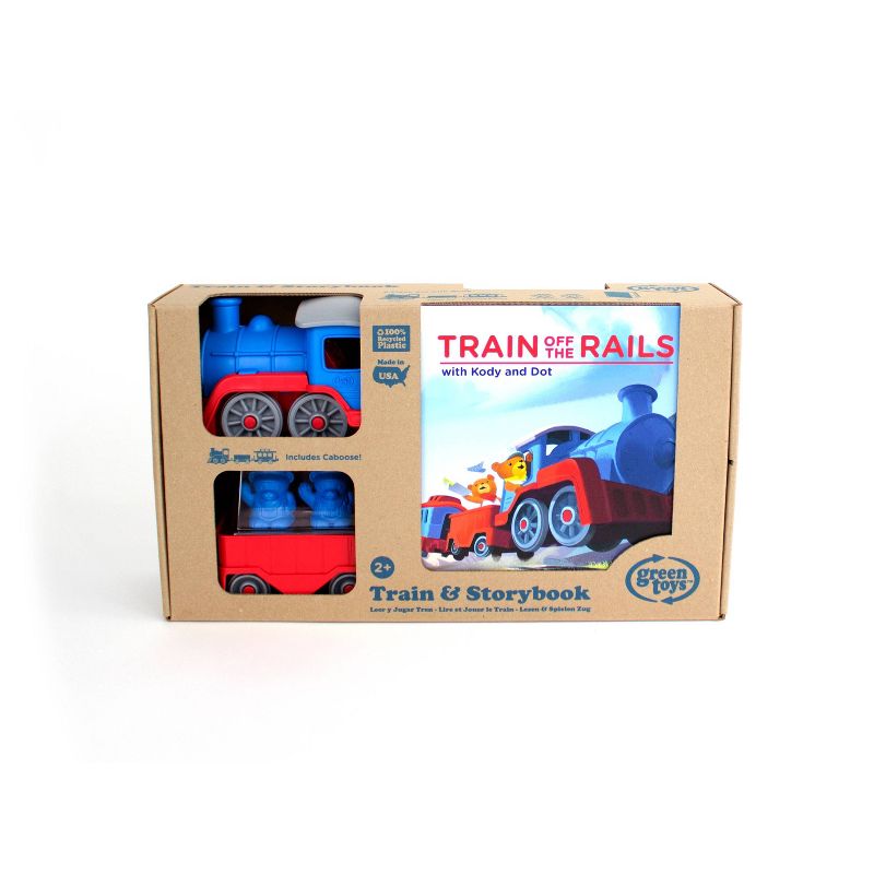 Green Toys Storybook Gift Set Includes Train &#38; Storybook, 4 of 9
