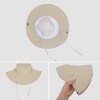 Anna-Kaci Foldable Wide Brim Bucket Hat with Chin Strap for Sun Protection and Outdoor Hiking Travel Beach Adventures - 4 of 4