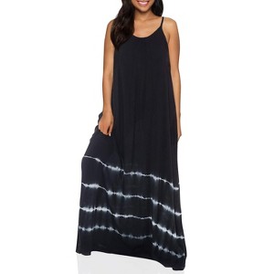 Riviera Sun Womens Maxi Dress  Tie Die Spaghetti Strap Long Sundress  Summer Dresses - 1 of 1