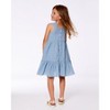 Deux par Deux Girl Multi-Tiered Eyelet Dress Gray Blue - 2 of 4