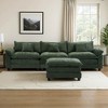 EHMKNP 112" L-Shaped Modular Sectional Sofa – Comfy Cloud Couch with Movable Ottoman, Deep Seat Cushions for Living Room - 3 of 4
