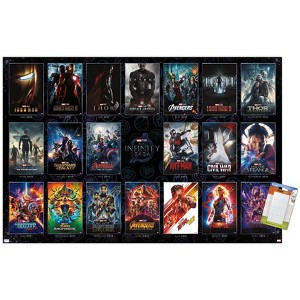 Trends International Marvel Avengers: The Infinity Saga - One Sheet Grid Unframed Wall Poster Prints - 1 of 4