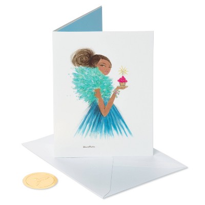 Girl with Cupcake Print Happy Birthday Card - PAPYRUS