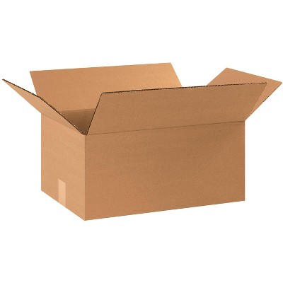 The Packaging Wholesalers Heavy-Duty Boxes 17 1/4" x 11 1/4" x 8" Kraft 25/Bundle BS171108HD