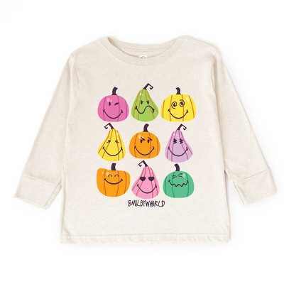 The Juniper Shop SmileyWorld Bright Pumpkins Chart Toddler Long Sleeve Tee