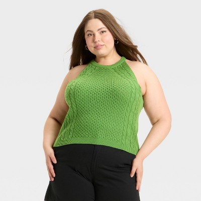 Women's Cable Crewneck Pullover Sweater Vest - A New Day™