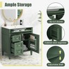 SpassWay 30"L Green Modern Bathroom Vanity with Sink 2 Drawers Tip Out Storage Cabinet - 4 of 4