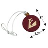 University of Wisconsin - La Crosse University Primary Logo Mini Small Tiny Wood Christmas Tree Holiday Ornament - 4 of 4