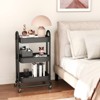 SUGIFT 3-Tier Rolling Utility Cart with Lockable Wheels - 4 of 4
