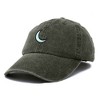 Dalix Moon Embroidered Crescent Astronomy Night Cotton Dad Hat Baseball Cap Adjustable Womens - 4 of 4