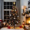 VINGLI 7.5ft Black Pre-lit Artificial Christmas Tree, 400 Warm White Lights, 1350 Tips, 8 Modes, Metal Stand - 4 of 4