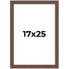 PosterPalooza | 17x25 Wide Barnwood Picture Frame, UV Acrylic, 6 Finishes - Grey, Brown, White, and Black - 2 of 4