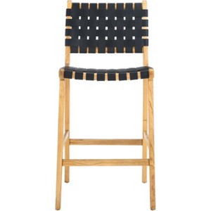 Adah Leather Counter Stool - BST1015 - Safavieh - 1 of 4