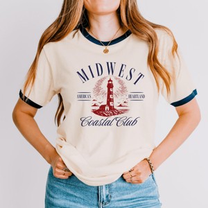 Simply Sage Market Midwest Coastal Club Ringer Tee - 1 of 4