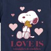 Boys' - Peanuts - Love Is Snuggles And Cuddles Short Sleeve Graphic T-Shirt - 2 of 4