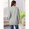 Seta T Women's Fall Winter Round Neck Long Sleeve Casual Tunic Sweater with Pockets - 4 of 4