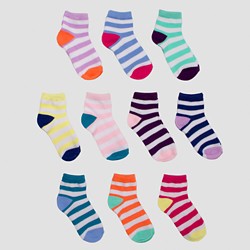 Girls' 10pk Lightweight No Show Socks - Cat & Jack™ : Target