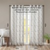 DSVIMOY Curtain Panels, Fretwork Print Grommet Top Window Curtain Panel for Living Room, Bedroom, Ivory&Grey, 63"*50"*0.13" - 3 of 4