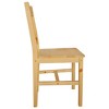 CLIHOME Modern Minimalist Dining Chair with Retro Design of Solid Pine Wood, Comfortable Restaurant Backrest Chair(Set of 2) - 4 of 4