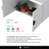 Pellabay Modern Bathroom Vanity with Fluted Circular Doors - Sink Included - 3 of 4