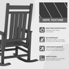 Oversized Rocking Chairs, All Weather Resistant HDPE Outdoor Rocking Chair, High Back Outdoor Rocker for Porch, Patio, Lawn, Garden - 3 of 4