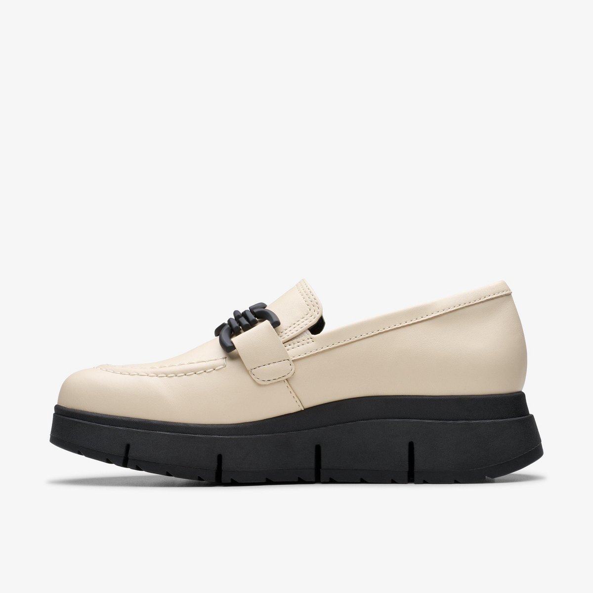 Обувь Clarks Womens Loriini Izzy Cream Leather Shoes 12 Medium — фото 8