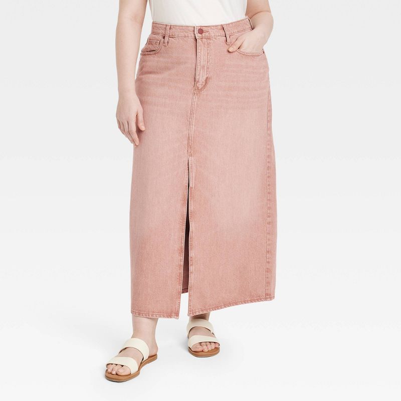 Women's Denim Maxi Skirt - Universal Thread™, 1 of 11