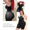 SHAPELLX Shapewear Tummy Control for Women Butt Lifting High Waist Shorts Faja Body Shaper Thigh Slimming Panties—Black 38 - 2 of 3