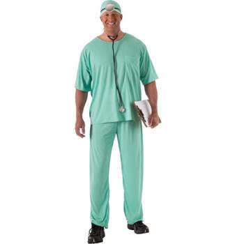 Rubies Medical Doctor Scrubs Plus Size Men's Costume