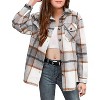 Arshiner Girls Flannel Plaid Jackets Button Down Long Sleeve Shirts Blouses Tops with Pockets Outfits - 2 of 4